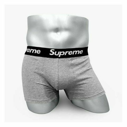 Мужские трусы боксеры серые Supreme
