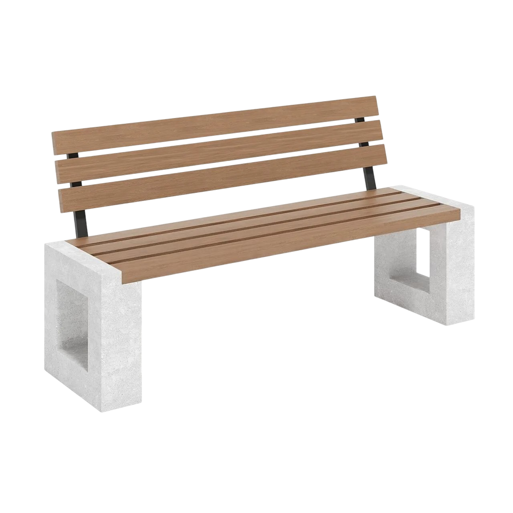 Скамья парковая «Бренто» со спинкой