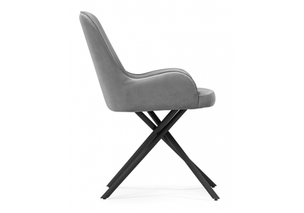 Стул на металлокаркасе Woodville Галтер MR-11, черный, ножки черные