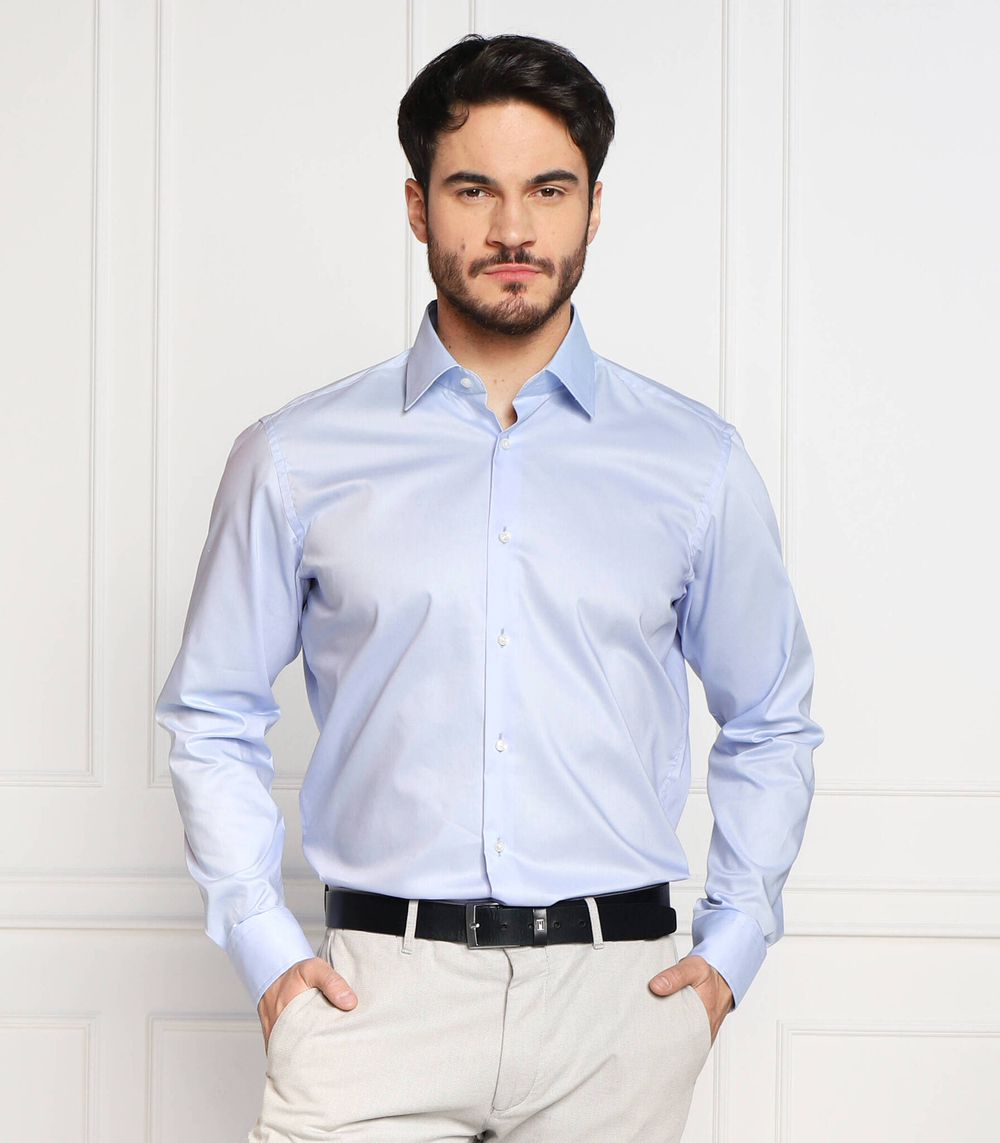 рубашка h-joe-kent-c1-214 BOSS BLACK - голубой(50479943)