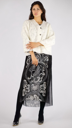 Шерстяной жакет «Белоснежный»