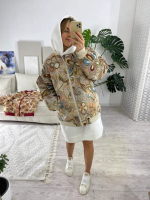 Куртка-бомбер (цвет бежевый)