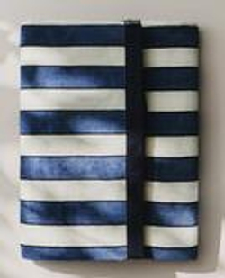 ZARA HOME ПЛЯЖНОЕ ПОЛОТЕНЦЕ В ПОЛОСКУ ИЗ ВЕЛЮРА, СВЕТЛО-СИНИЙ