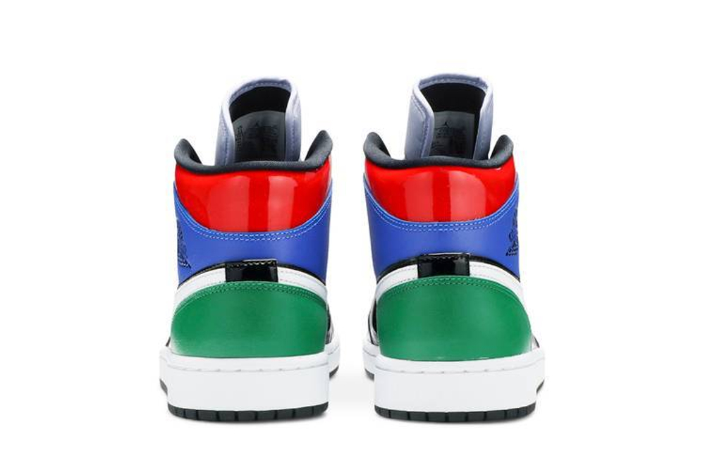 Кроссовки Jordan Air Jordan 1 Mid Se Patent Blend (Женская размерная сетка)