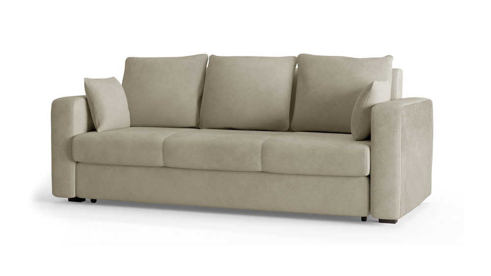 Диван Ливерпуль Лайт Vivaldi 04 230*94*80 см, Бежевый Велюр Еврокнижка Фиеста