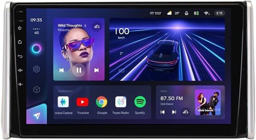 Магнитола для Toyota RAV4 50 2019-2024+ (рынок РФ и ОАЭ) - Teyes CC3L на Android 10, 8-ядер, CarPlay, 4G SIM-слот