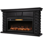 Каминокомплект: Очаг Royal Thermo Aurora RTFP/P-AR40LS, портал Porto 42/40/36 камень чер. шп. венге