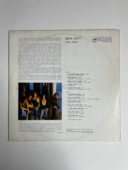 Винтажная виниловая пластинка LP Bon Jovi New Jersey (СССР 1989)