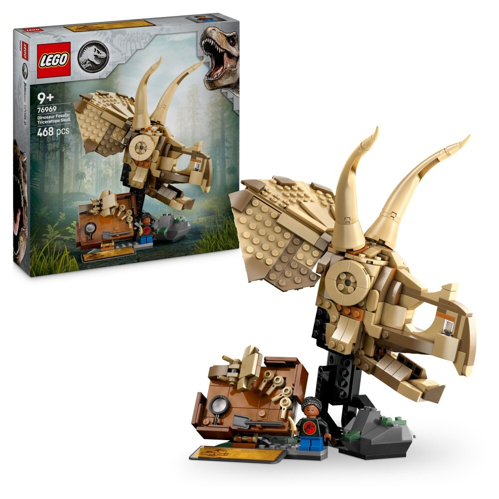 LEGO Jurassic World/ Скелеты динозавров: череп трицератопса/ 76969