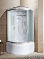 Душевая кабина RIVER  REIN 90/44 MT 90х90 см,  матовое стекло, поддон высокий, с крышей