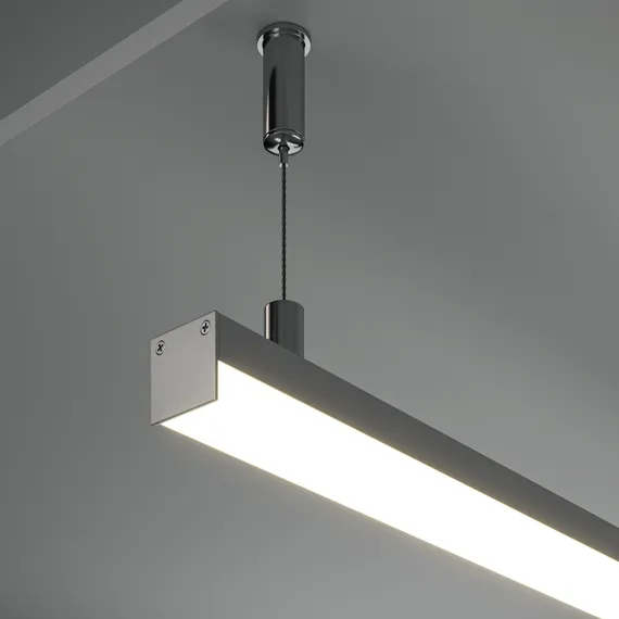 Алюминиевый профиль накладной-подвесной 20x20 (Серебро, 2 м), ALM-2020B-S-2M Led Strip alm-2020b-s-2m
