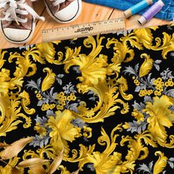 Ткань премиум дюспо фантазийный узор