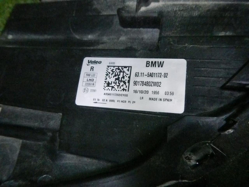 Фара правая BMW X1 F48 (2019-2022) LED