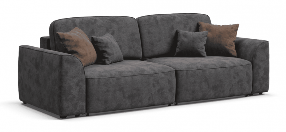 Диван Кинг Велюр Алькантара серый