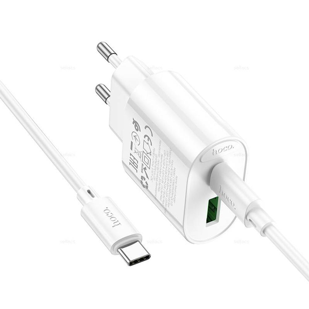 Зарядное устройство на Type-C Hoco C109A PD20W+QC3.0(white)