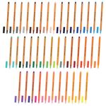 Ручки капиллярные (линеры) 40 ЦВЕТОВ, BRAUBERG "FINE 040", шестигранные, линия 0,4 мм, 144146