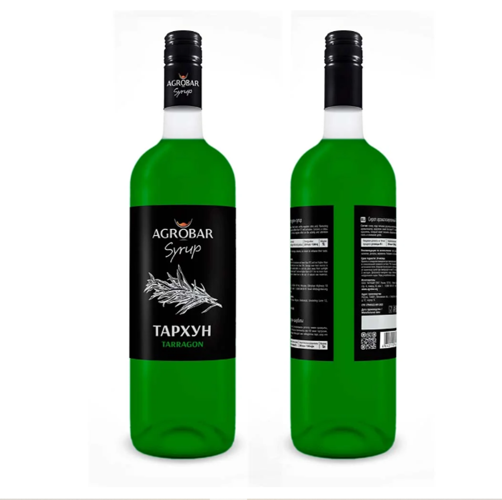 Сироп «AGROBAR» со вкусом «Тархун» (Tarragon Syrup), 1 л.