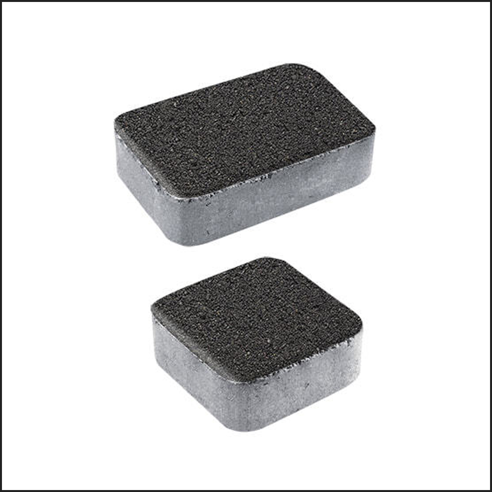 Тротуарная плитка КЛАССИКО гранит Черный, комплект из 2 видов плит А.1.КО.4