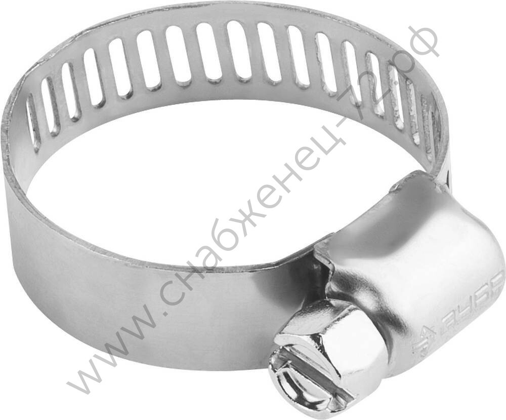 ЗУБР НХ-8П 13-26 мм, просечная лента 8 мм, хомут нержавеющий, 5 шт, Профессионал (37811-13-26-5)