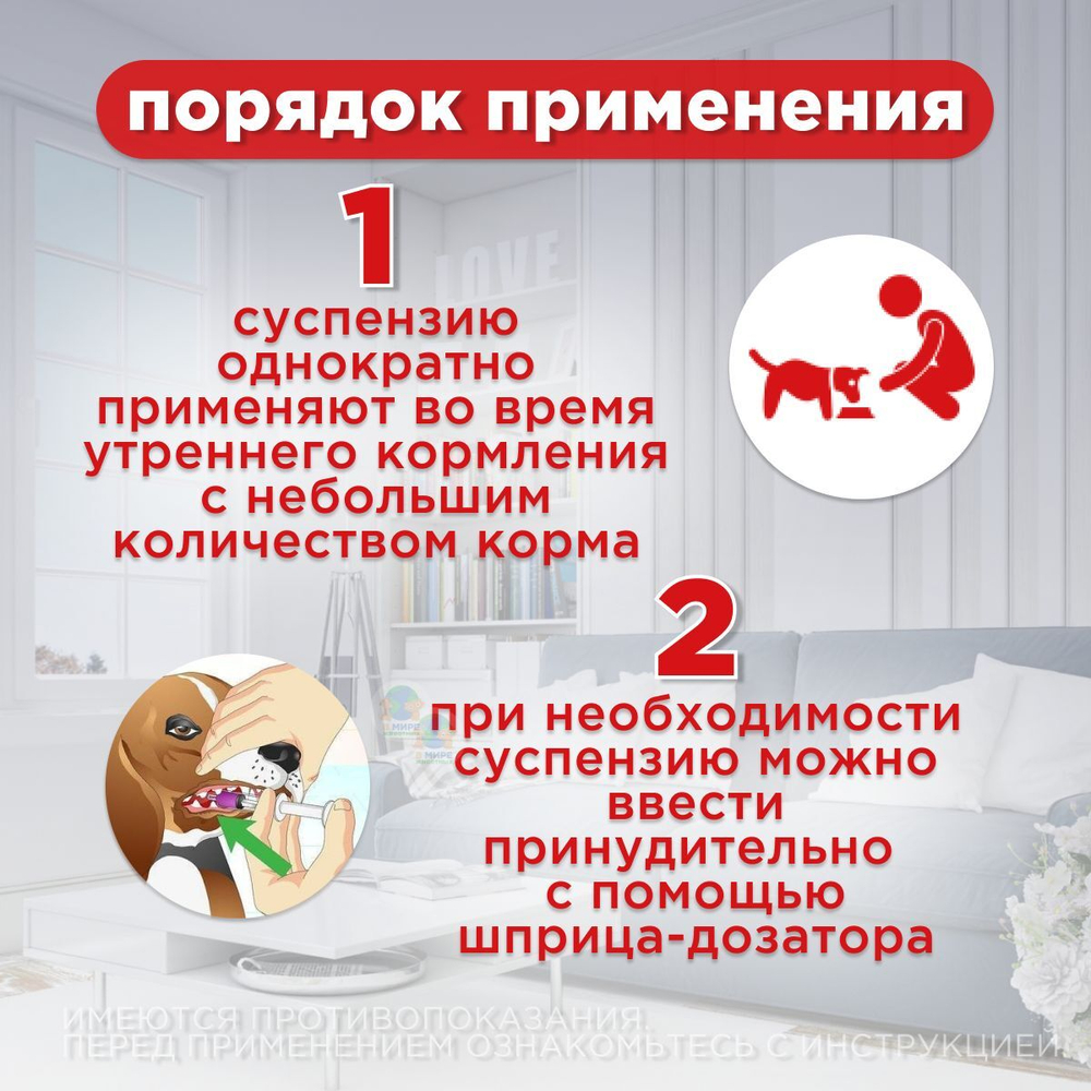 Суспензия для собак от гельминтов и лямблий Празицид Плюс APICENNA, 10мл. Фебантел/Пирантел/ Празиквантел