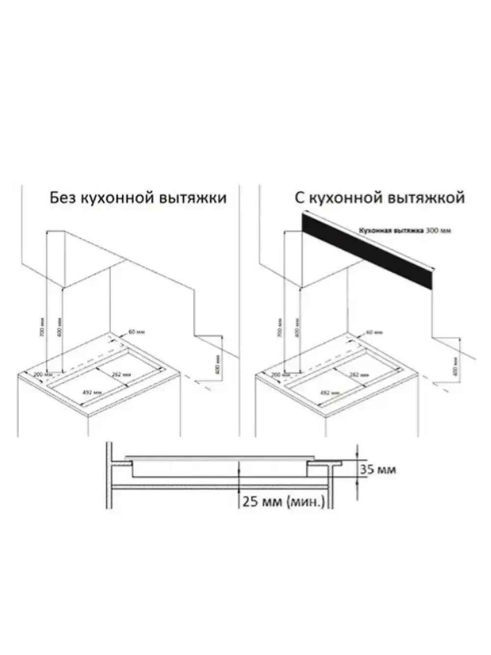 Газовая варочная поверхность 3M2GT, 2 конфорки