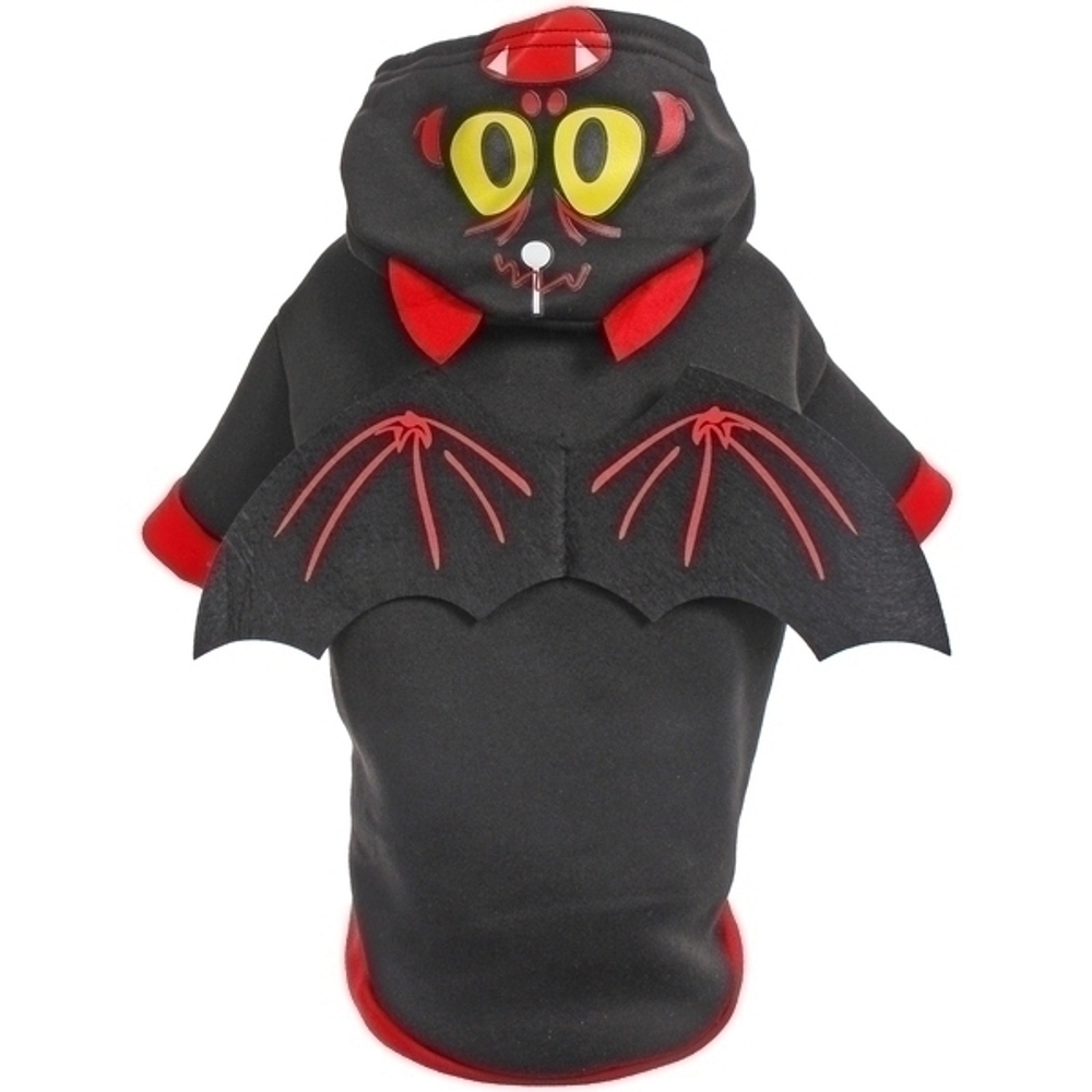 Кофта - толстовка с капюшоном для собак мелких пород «Летучая мышь», размер S (35*25*22см)