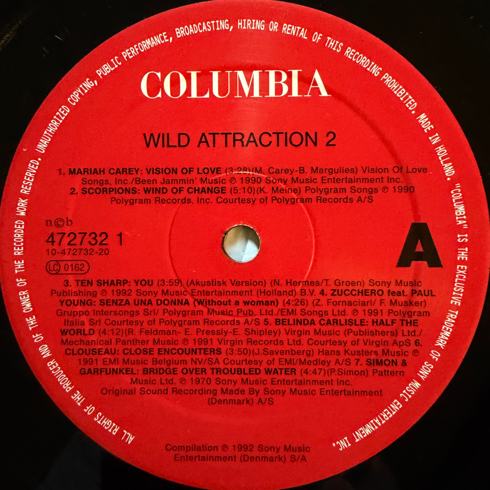 Wild Attraction No. 2 (Дания 1992г.)Т