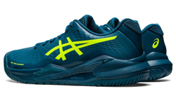 Мужские кроссовки теннисные Asics Gel-Challenger 14 - restful teal/safety yellow