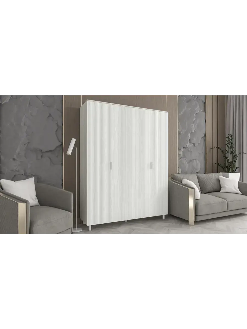 Шкаф распашной 160х50х210 Birmingham 9