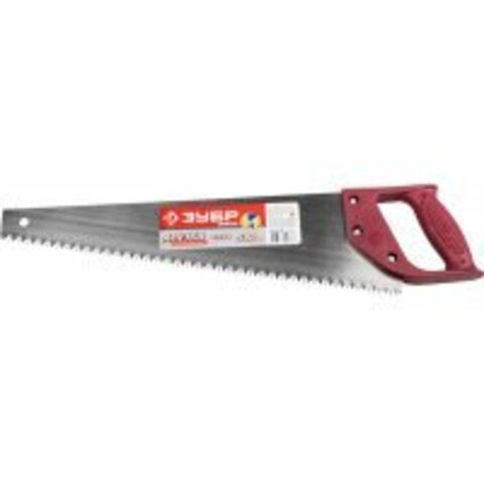 Ножовка Зубр Мастер по дереву усиленная, прямой крупный зуб, 500мм 5TPI