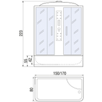 Душевой бокс River Wisla 150x80 ТН 10000000789 с поддоном