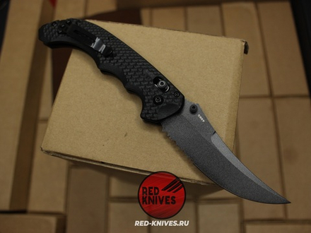 Нож Benchmade Mini Bedlam PS Black 865SBK - черная рукоять, темный клинок