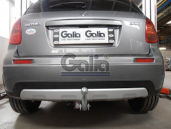 Фаркоп оцинкованный Galia F109A для Suzuki SX4 хетчбек 5 дверей 2006-2013 2WD/4WD, FIAT Sedici 2006-2014(паспорт и сертификат в комплекте)(без электрики)