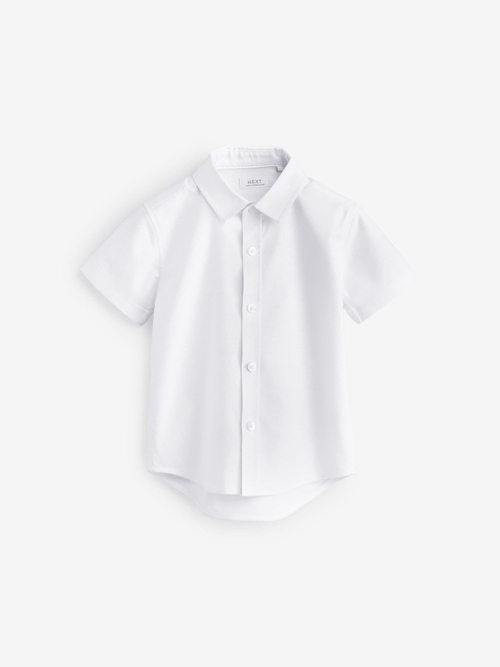Рубашка с коротким рукавом для мальчика Next E32-648, Белый