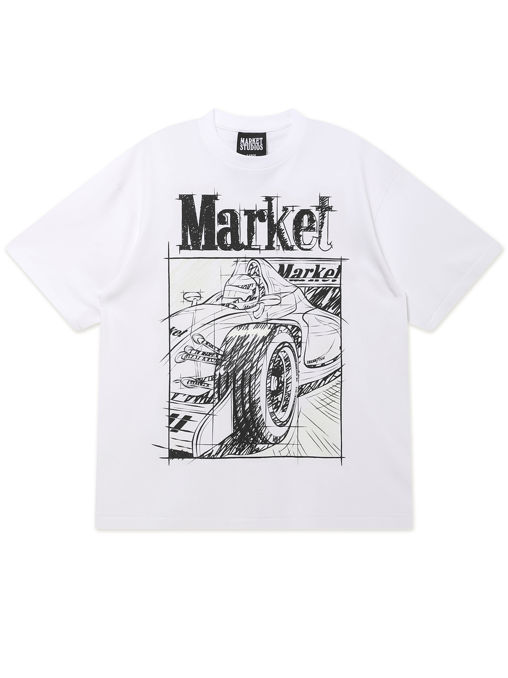 Мужская Футболка Scribbled Formula Uv