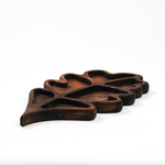 Деревянная менажница "дубовый лист" из кедра для подачи блюд и закусок