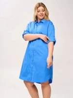 Платье-рубашка с карманами