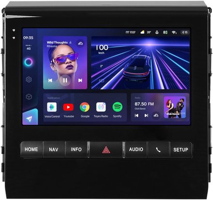 Магнитола для Toyota Land Cruiser 200 2015-2021 (с JBL и 360, рамка тип 2) - Teyes CC3L монитор 9" IPS на Android 10, 8-ядер, CarPlay, 4G SIM-слот