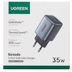 Зарядное устройство GaN 35W, Ugreen 15539