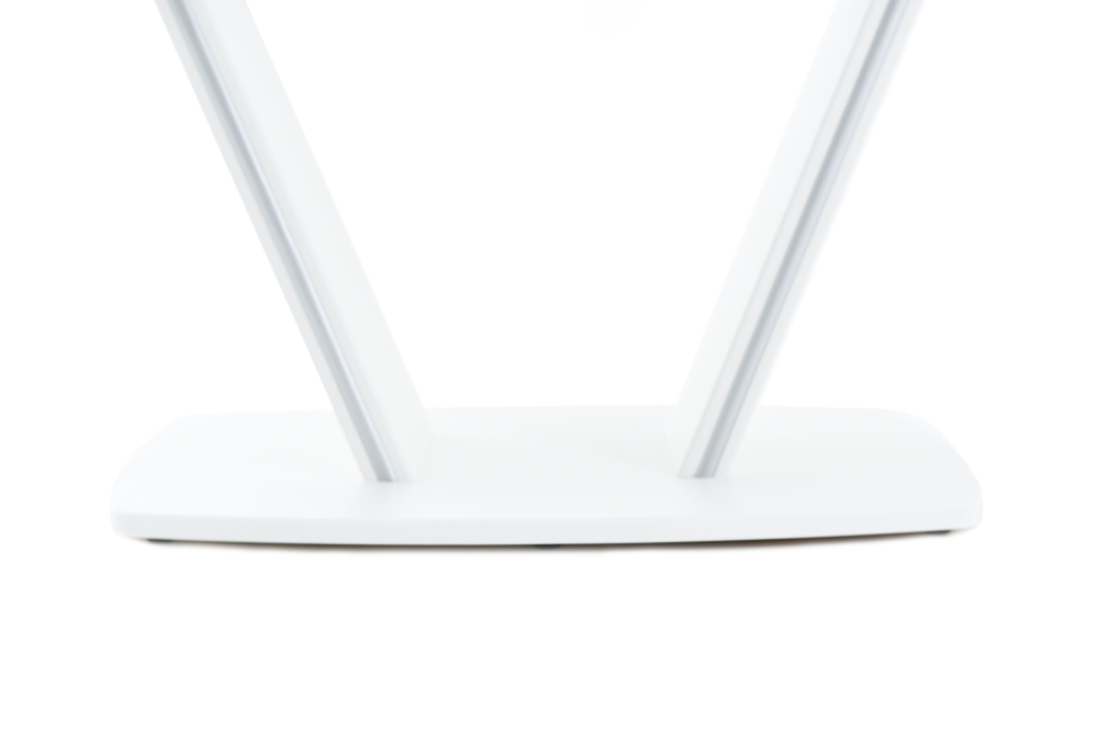 Стол Аврора Дрезден, Белый/Белый матовый шагрень