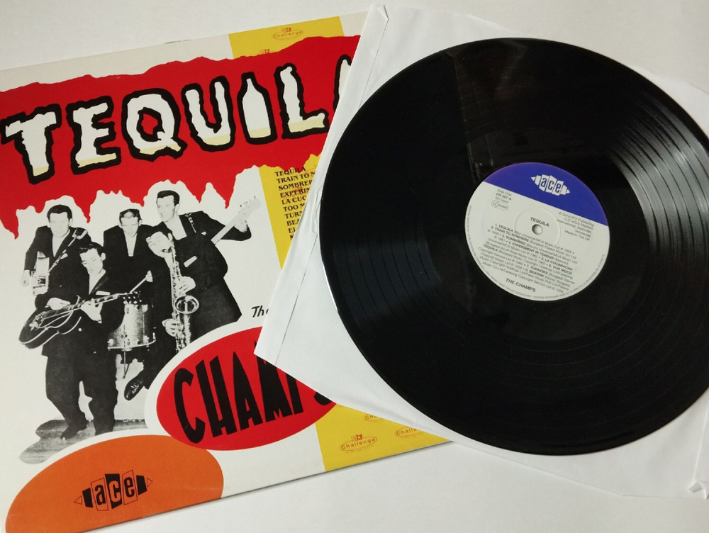 Винтажная виниловая пластинка LP The Champs Tequila (UK 1987)