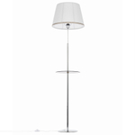 Citilux Линц CL402970T Торшер хром со столиком и белым абажуром