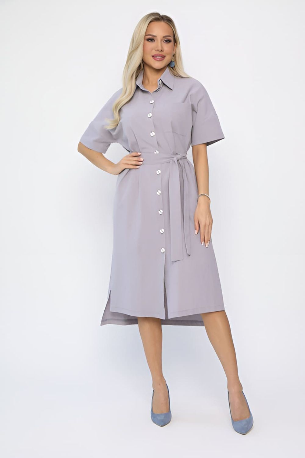 Платье Фруктовый коктейль (светло-серое) П13655-18М LT Collection