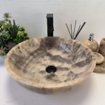 Раковина из оникса Bowl Grey TinLip BO-62950 45*45*15 43