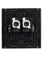 FORTE&PIANO Розетка компьютерная двойная RJ45 кат.5E FP533 сталь IEK