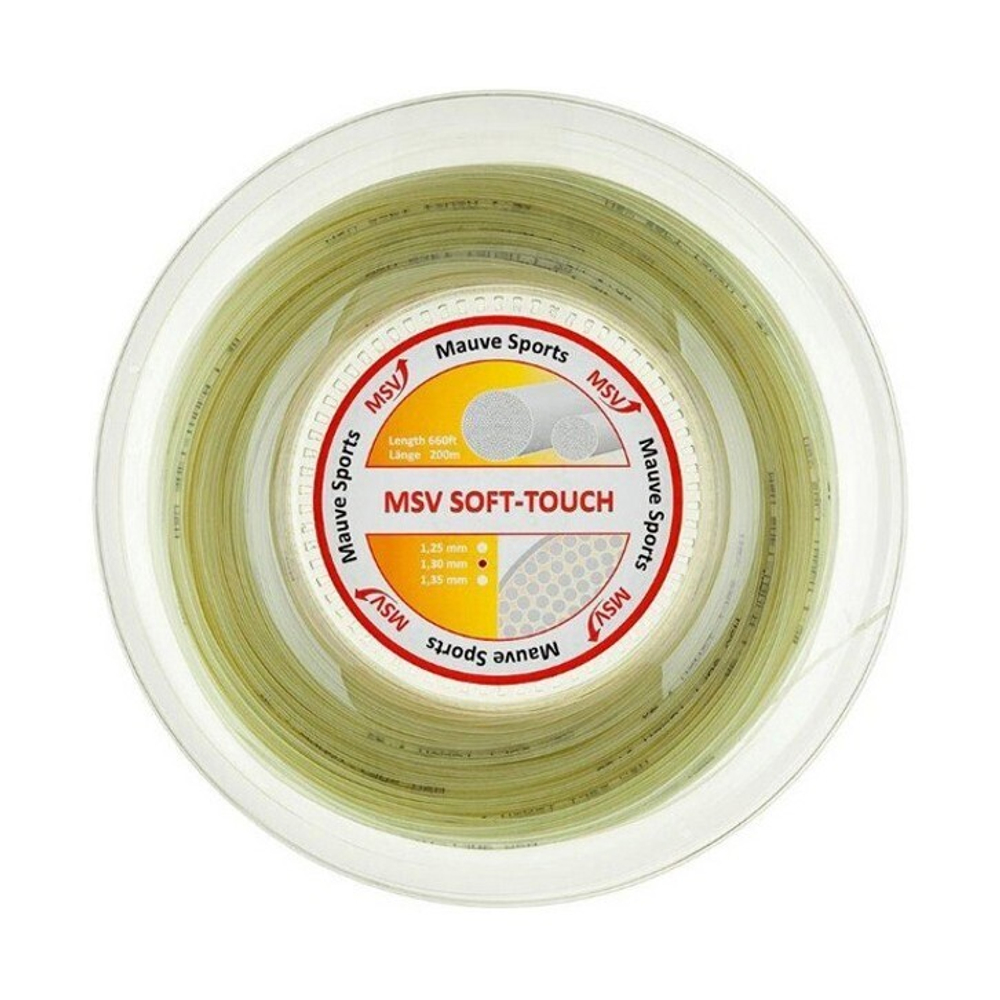 Теннисная струна MSV Soft Touch, 1,30, 200м (натуральный)