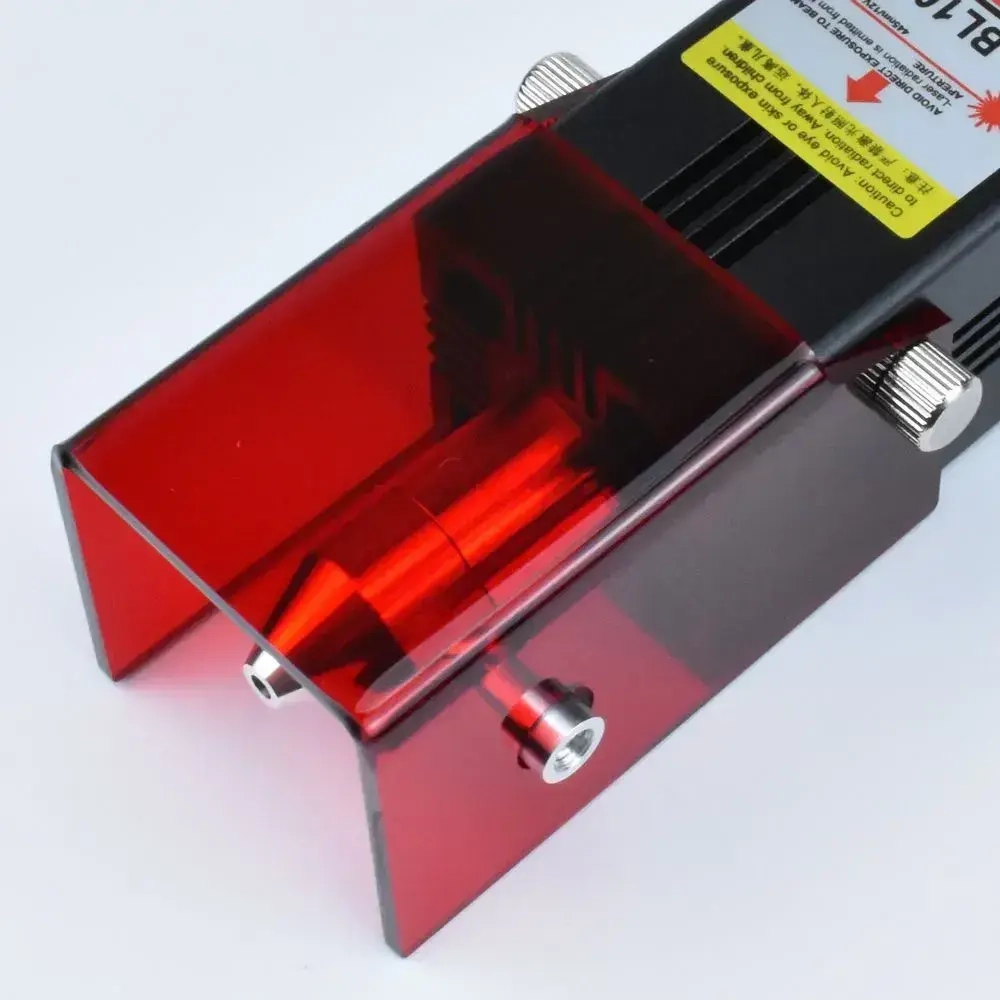 Лазерный модуль 80 Вт, фактическая мощность 10Вт, с воздушной насадкой, подходит для гравировального станка с ЧПУ, 3D-принтера, деревообрабатывающих инструментов DIY, HUAHENGCHI D-BL10WF