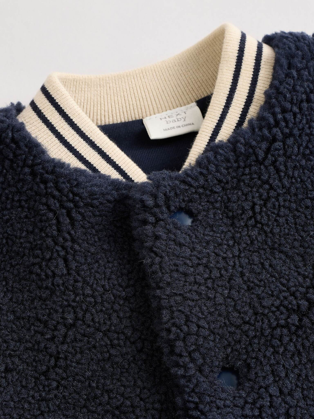 Флисовая куртка для малышей Next B79-296, Бежевый, Темно-синий