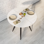 Стол обеденный Элип (конус) каркас чёрный