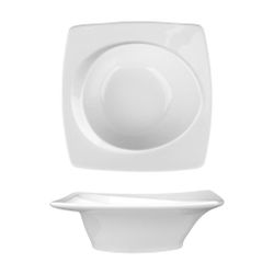 Соусник 100 мл 12*12 см h4 см с бортом Asymmetry белый фарфор NEW P.L. Proff Cuisine [6]